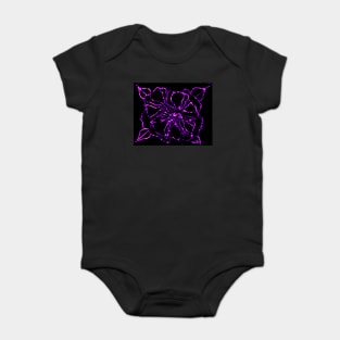 PURPLE GLASS ROSE Baby Bodysuit